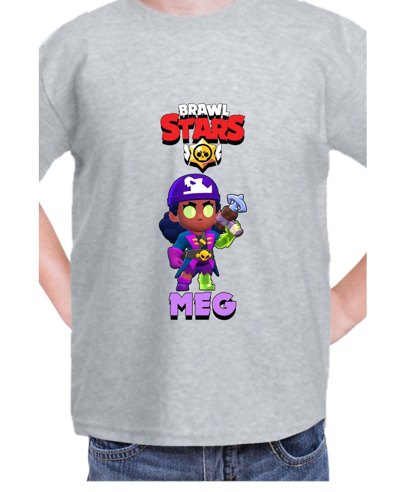 Детска Тениска Brawl Stars Battle Royale Meg Megalodon Детска Тениска Brawl Stars Battle Royale Meg Megalodon