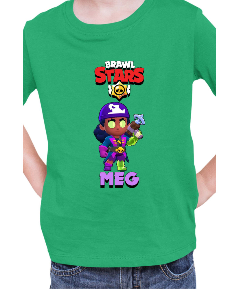 Детска Тениска Brawl Stars Battle Royale Meg Megalodon Детска Тениска Brawl Stars Battle Royale Meg Megalodon