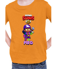 Детска Тениска Brawl Stars Battle Royale Meg Megalodon