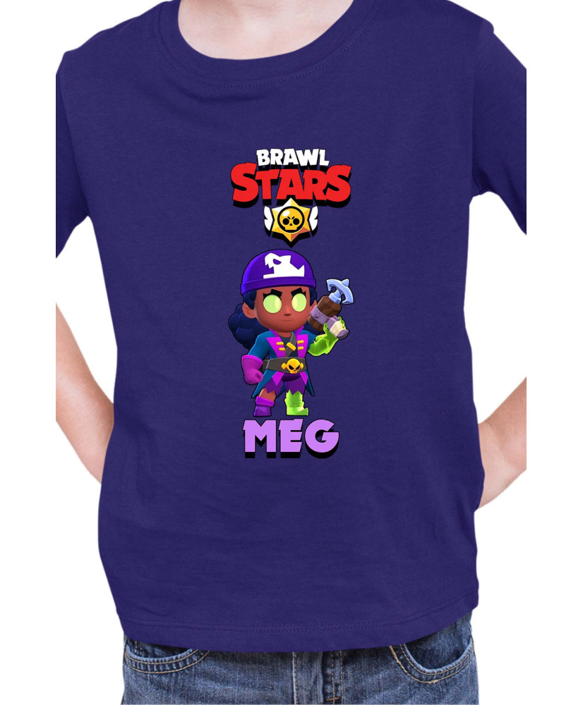 Детска Тениска Brawl Stars Battle Royale Meg Megalodon Детска Тениска Brawl Stars Battle Royale Meg Megalodon