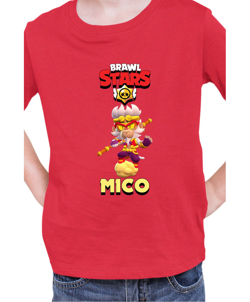 Детска Тениска Brawl Stars Battle Royale Mico Wukong