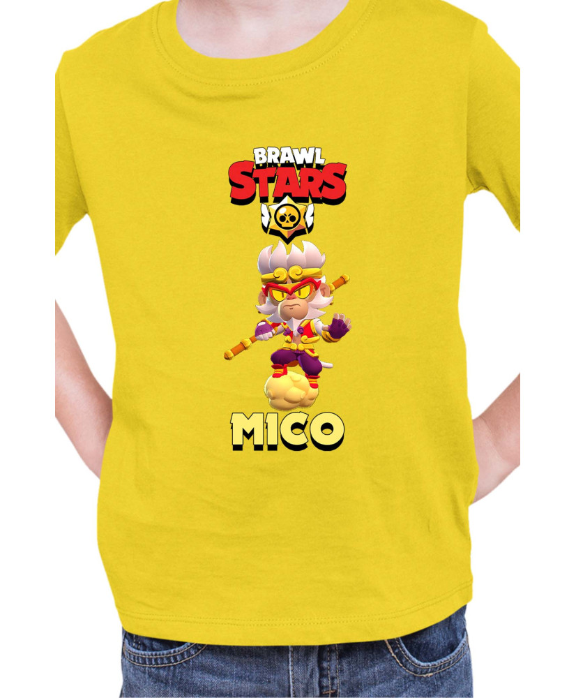 Детска Тениска Brawl Stars Battle Royale Mico Wukong