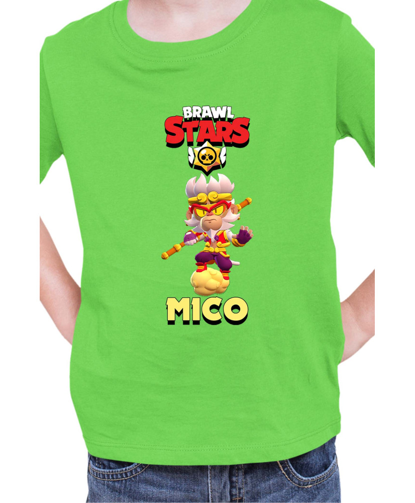 Детска Тениска Brawl Stars Battle Royale Mico Wukong Детска Тениска Brawl Stars Battle Royale Mico Wukong
