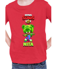 Детска Тениска Brawl Stars Battle Royale Nita Gummybear