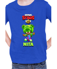 Детска Тениска Brawl Stars Battle Royale Nita Gummybear