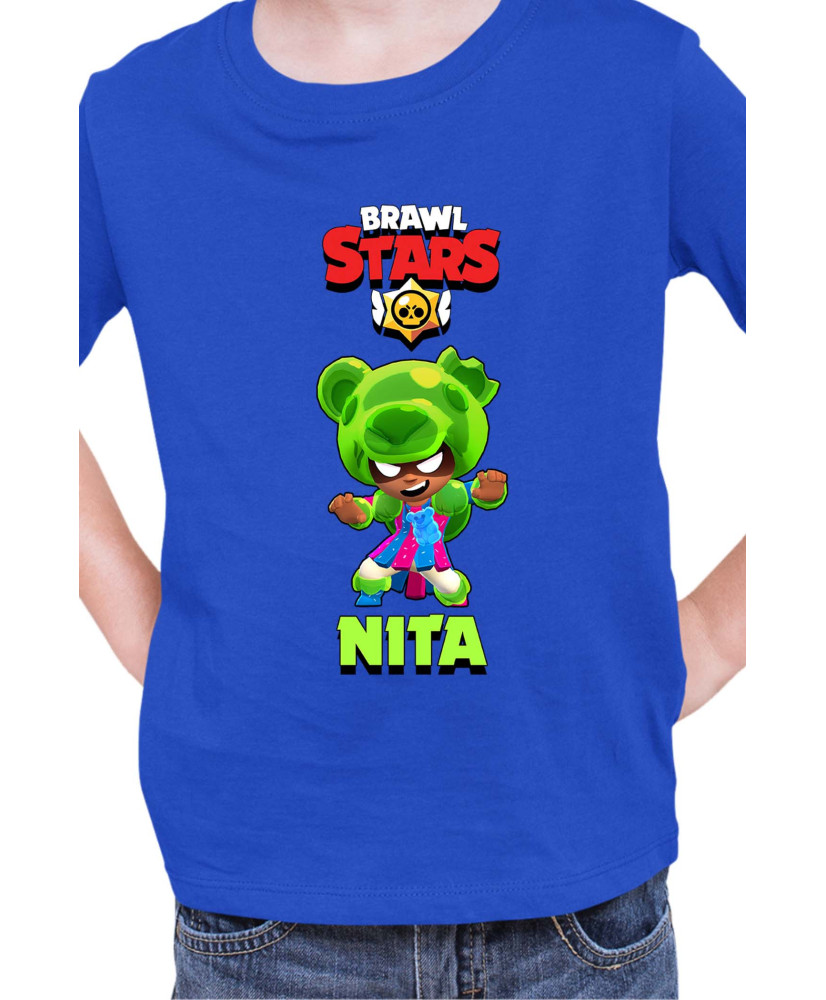 Детска Тениска Brawl Stars Battle Royale Nita Gummybear Детска Тениска Brawl Stars Battle Royale Nita Gummybear
