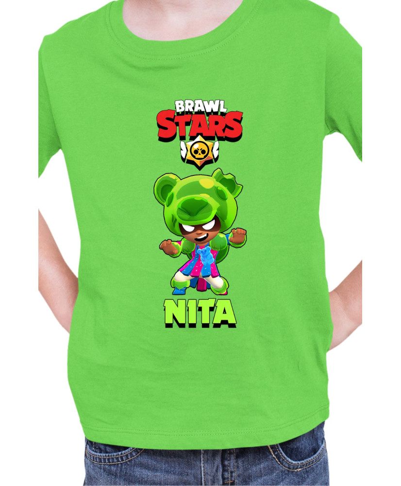 Детска Тениска Brawl Stars Battle Royale Nita Gummybear Детска Тениска Brawl Stars Battle Royale Nita Gummybear