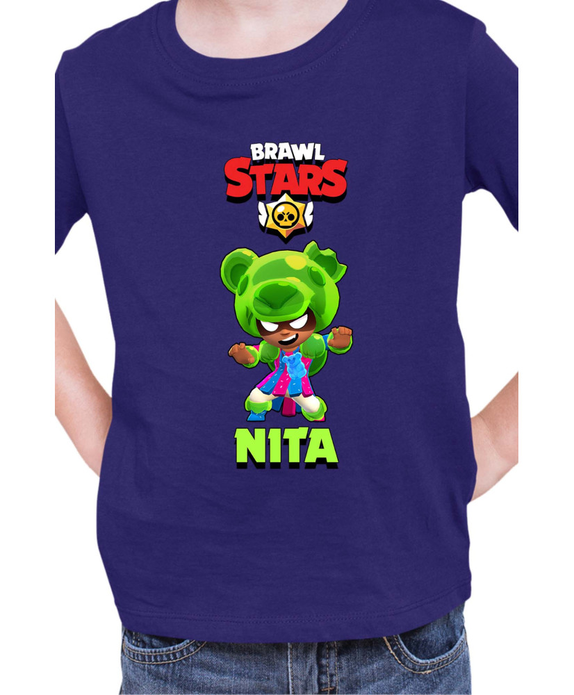 Детска Тениска Brawl Stars Battle Royale Nita Gummybear Детска Тениска Brawl Stars Battle Royale Nita Gummybear