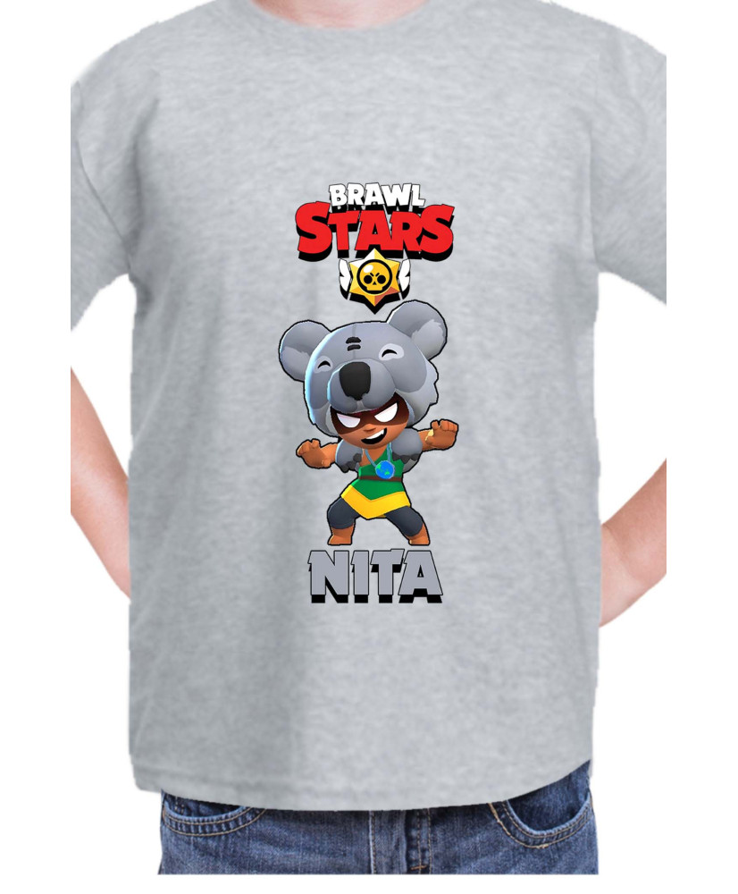Детска Тениска Brawl Stars Battle Royale Nita Koala Детска Тениска Brawl Stars Battle Royale Nita Koala