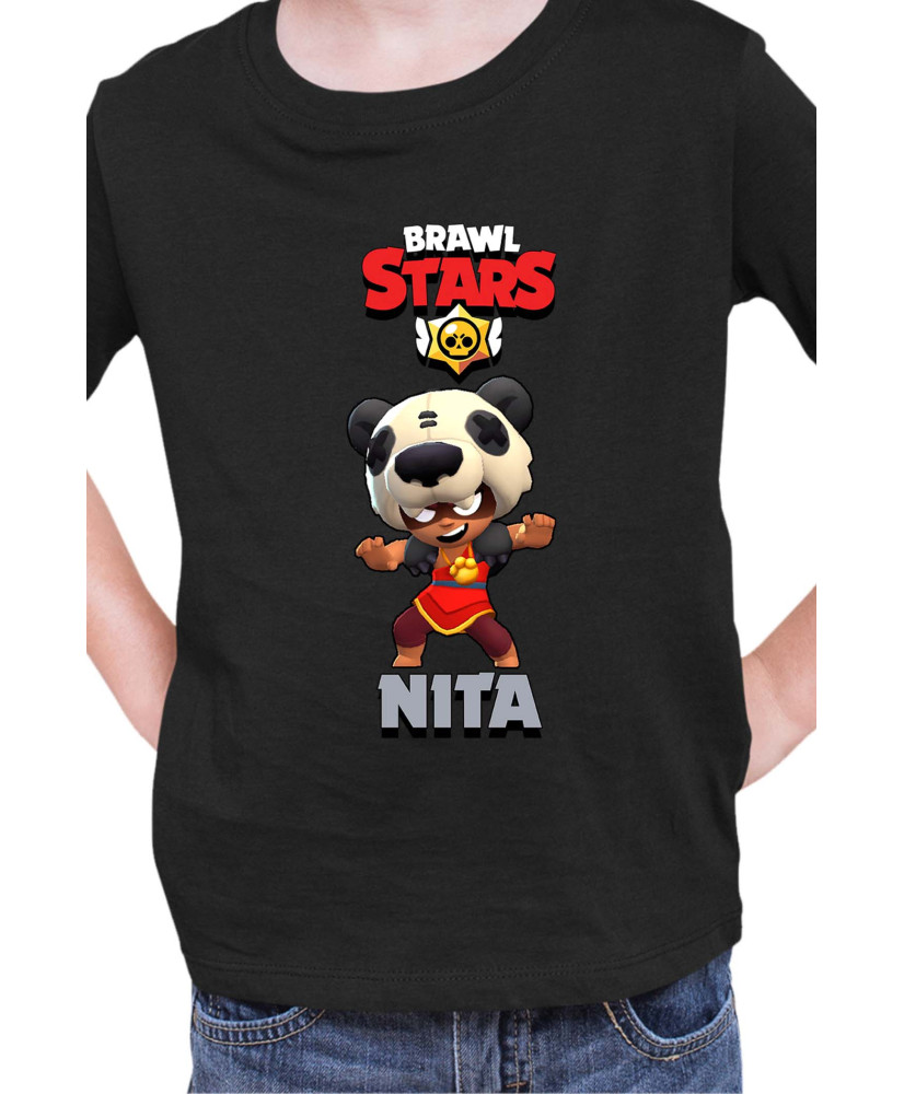 Детска Тениска Brawl Stars Battle Royale Nita Panda Детска Тениска Brawl Stars Battle Royale Nita Panda