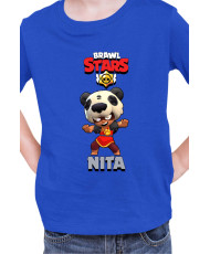 Детска Тениска Brawl Stars Battle Royale Nita Panda