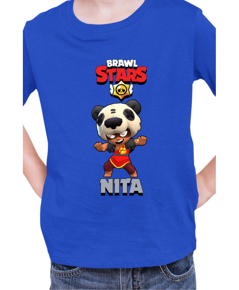 Детска Тениска Brawl Stars Battle Royale Nita Panda