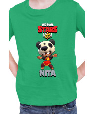 Детска Тениска Brawl Stars Battle Royale Nita Panda