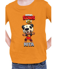 Детска Тениска Brawl Stars Battle Royale Nita Panda