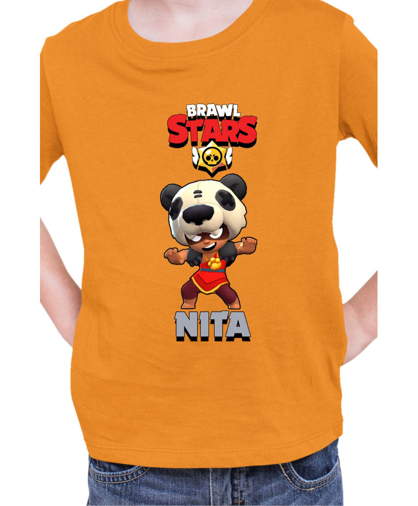 Детска Тениска Brawl Stars Battle Royale Nita Panda Детска Тениска Brawl Stars Battle Royale Nita Panda