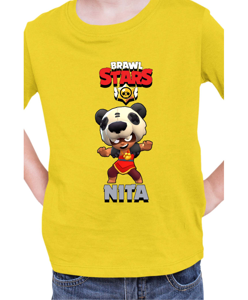 Детска Тениска Brawl Stars Battle Royale Nita Panda