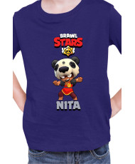 Детска Тениска Brawl Stars Battle Royale Nita Panda
