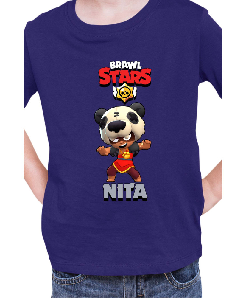 Детска Тениска Brawl Stars Battle Royale Nita Panda Детска Тениска Brawl Stars Battle Royale Nita Panda