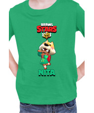 Детска Тениска Brawl Stars Battle Royale Nita Shiba