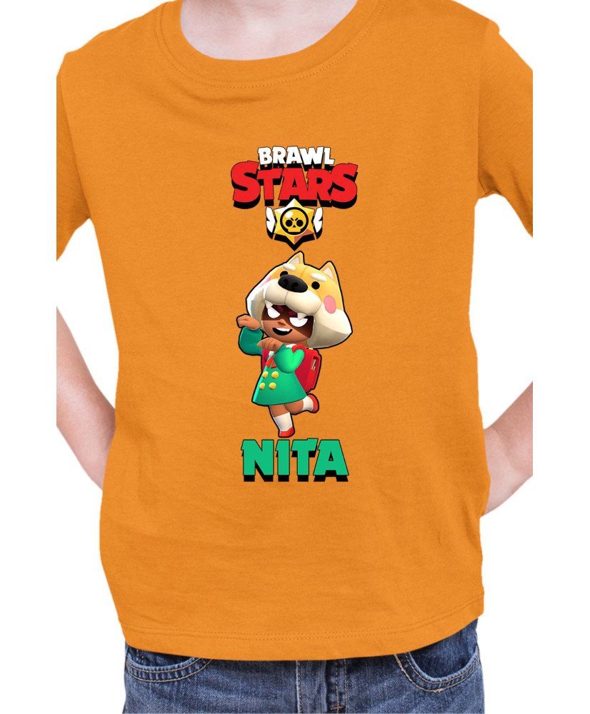Детска Тениска Brawl Stars Battle Royale Nita Shiba Детска Тениска Brawl Stars Battle Royale Nita Shiba