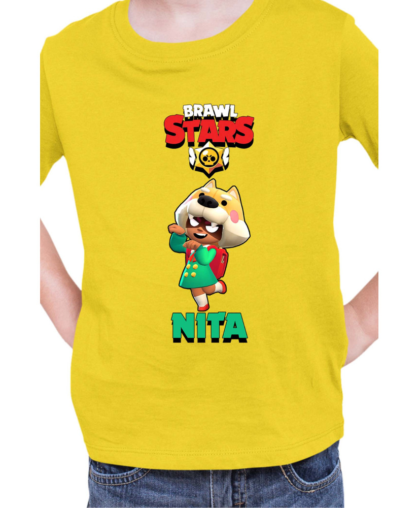 Детска Тениска Brawl Stars Battle Royale Nita Shiba Детска Тениска Brawl Stars Battle Royale Nita Shiba