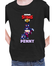 Детска Тениска Brawl Stars Battle Royale Penny Dark Bunny