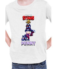 Детска Тениска Brawl Stars Battle Royale Penny Dark Bunny
