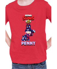 Детска Тениска Brawl Stars Battle Royale Penny Dark Bunny