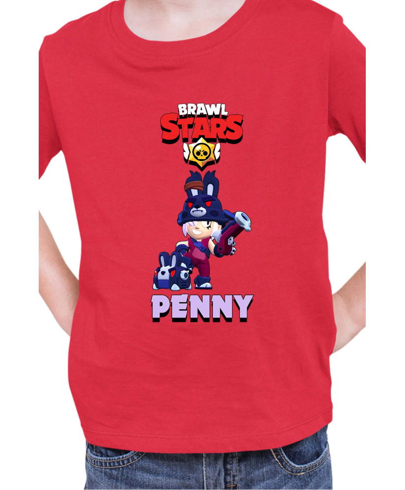 Детска Тениска Brawl Stars Battle Royale Penny Dark Bunny