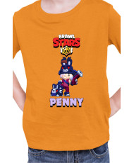 Детска Тениска Brawl Stars Battle Royale Penny Dark Bunny
