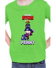 Детска Тениска Brawl Stars Battle Royale Penny Dark Bunny