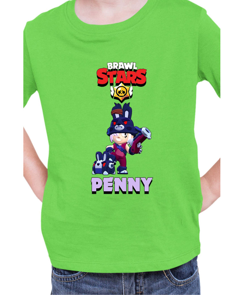 Детска Тениска Brawl Stars Battle Royale Penny Dark Bunny