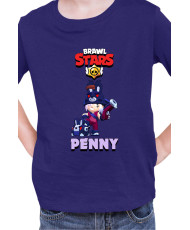 Детска Тениска Brawl Stars Battle Royale Penny Dark Bunny