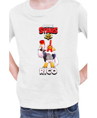 Детска Тениска Brawl Stars Battle Royale Rico Chicken