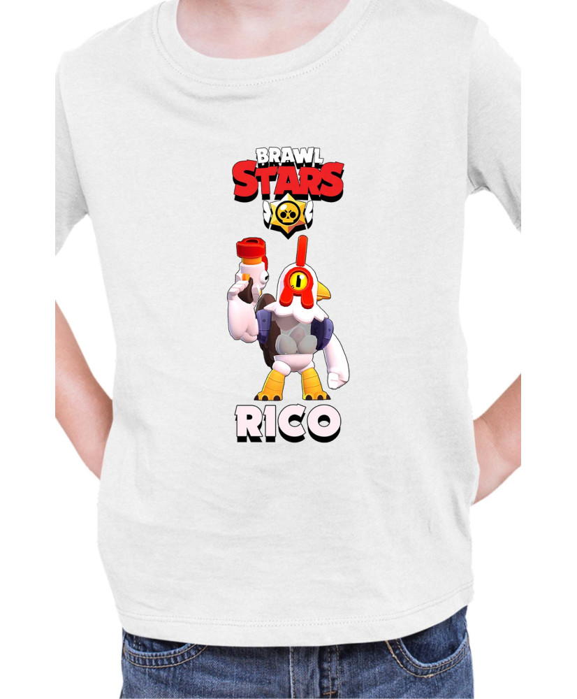 Детска Тениска Brawl Stars Battle Royale Rico Chicken Детска Тениска Brawl Stars Battle Royale Rico Chicken