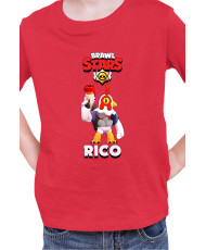 Детска Тениска Brawl Stars Battle Royale Rico Chicken