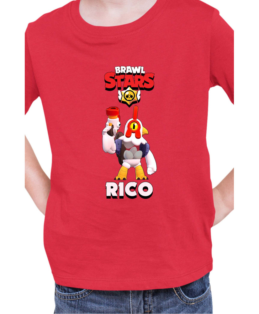 Детска Тениска Brawl Stars Battle Royale Rico Chicken