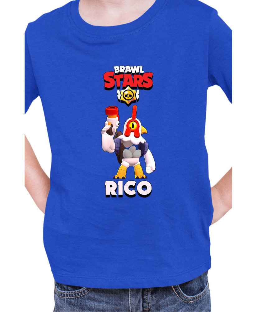 Детска Тениска Brawl Stars Battle Royale Rico Chicken Детска Тениска Brawl Stars Battle Royale Rico Chicken