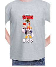Детска Тениска Brawl Stars Battle Royale Rico Chicken