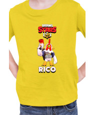 Детска Тениска Brawl Stars Battle Royale Rico Chicken