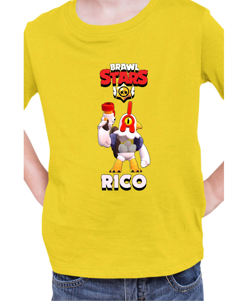 Детска Тениска Brawl Stars Battle Royale Rico Chicken