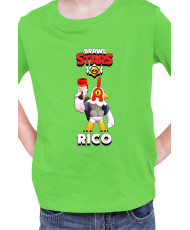 Детска Тениска Brawl Stars Battle Royale Rico Chicken