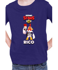 Детска Тениска Brawl Stars Battle Royale Rico Chicken