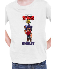 Детска Тениска Brawl Stars Battle Royale Shelly Bandita