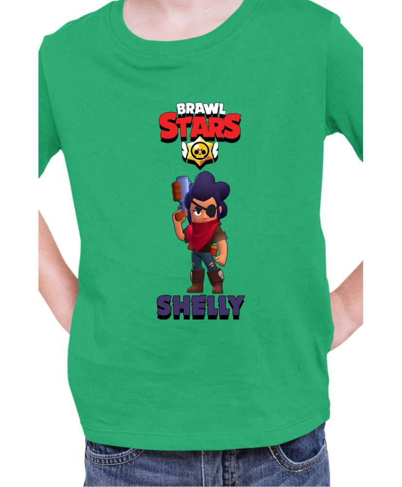 Детска Тениска Brawl Stars Battle Royale Shelly Bandita
