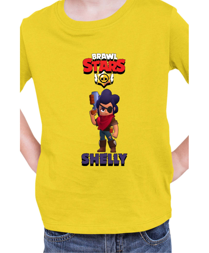 Детска Тениска Brawl Stars Battle Royale Shelly Bandita