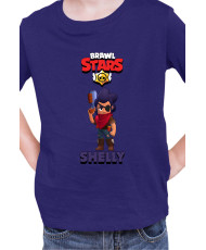 Детска Тениска Brawl Stars Battle Royale Shelly Bandita
