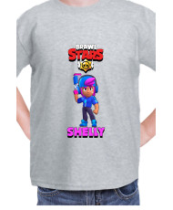 Детска Тениска Brawl Stars Battle Royale Shelly Star