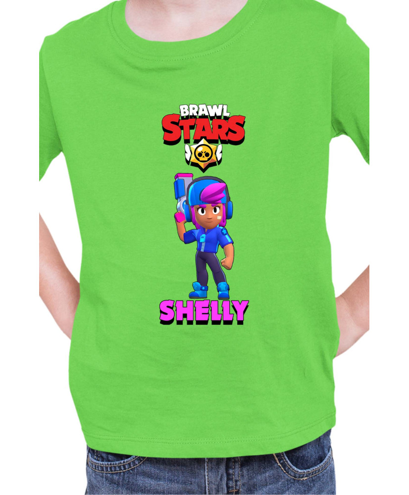 Детска Тениска Brawl Stars Battle Royale Shelly Star