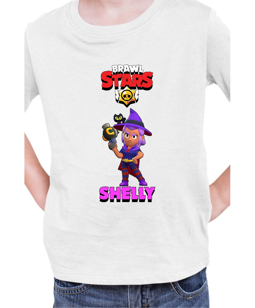 Детска Тениска Brawl Stars Battle Royale Shelly Witch
